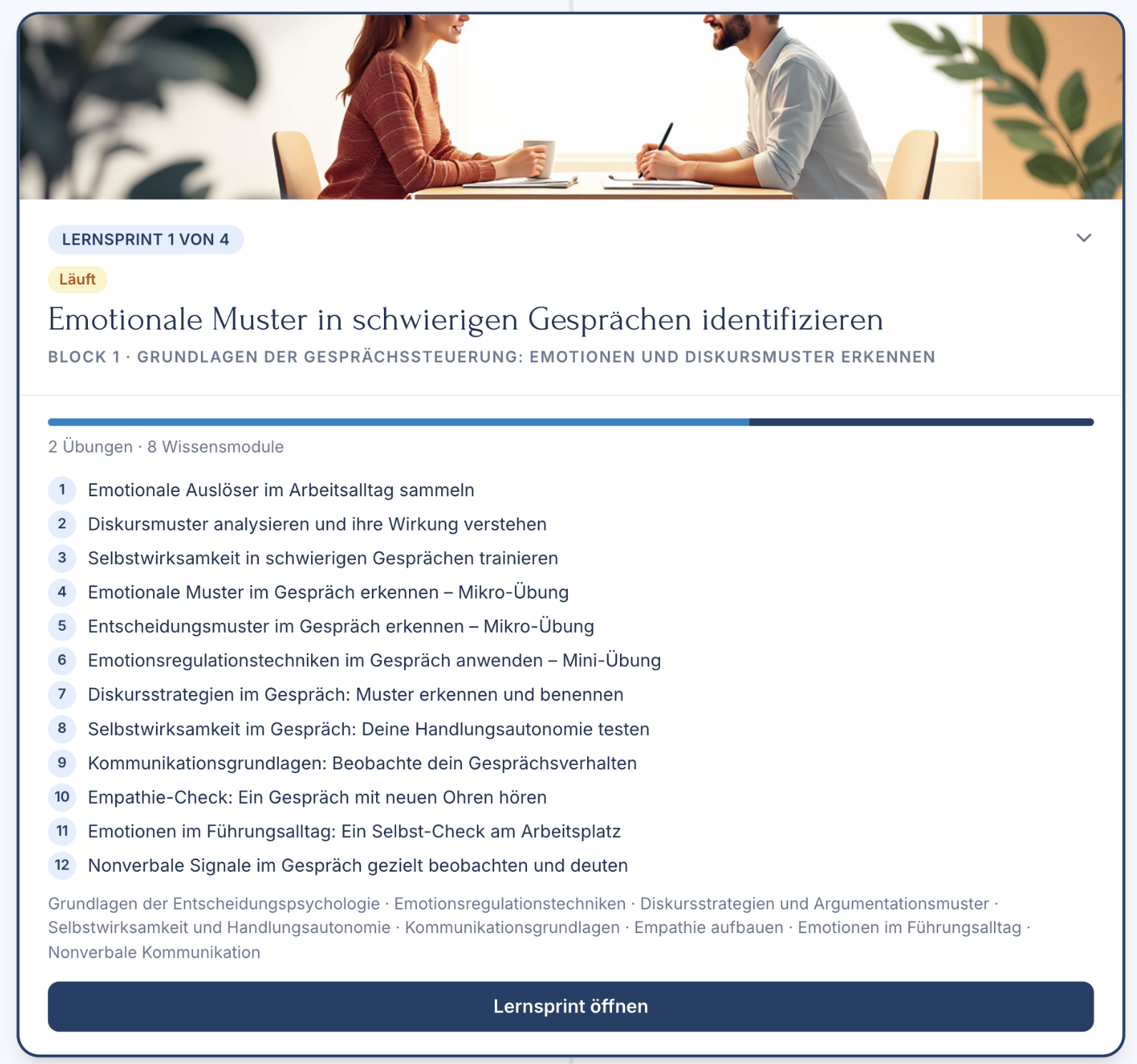 ValCom Learning zeigt einen Lernsprint für schwierige Gespräche